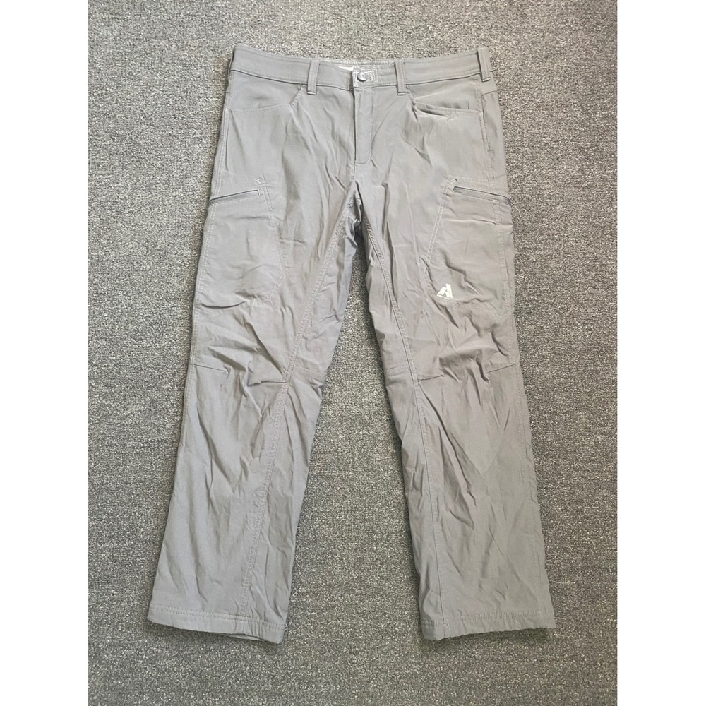 Eddie Bauer First Ascent Guide Pro Pants Gray Mens 38x32 Fleece Lined Technical